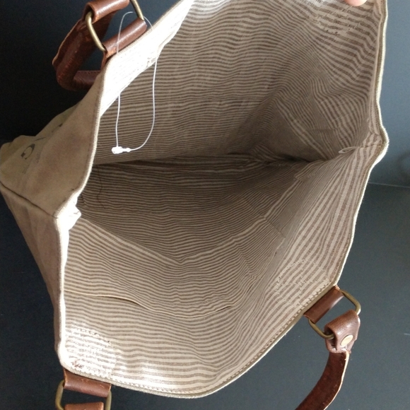 NWOT Canvas Unisex Artsy Shopper Tote Bag 16"-14" - Picture 10 of 14